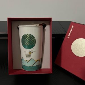 Limited edition design starbucks ceramic tumbler. Collectible item